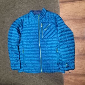 Big Agnes Men's Chilton Down Water Repellant Puffer Jacket Blue Men's Large